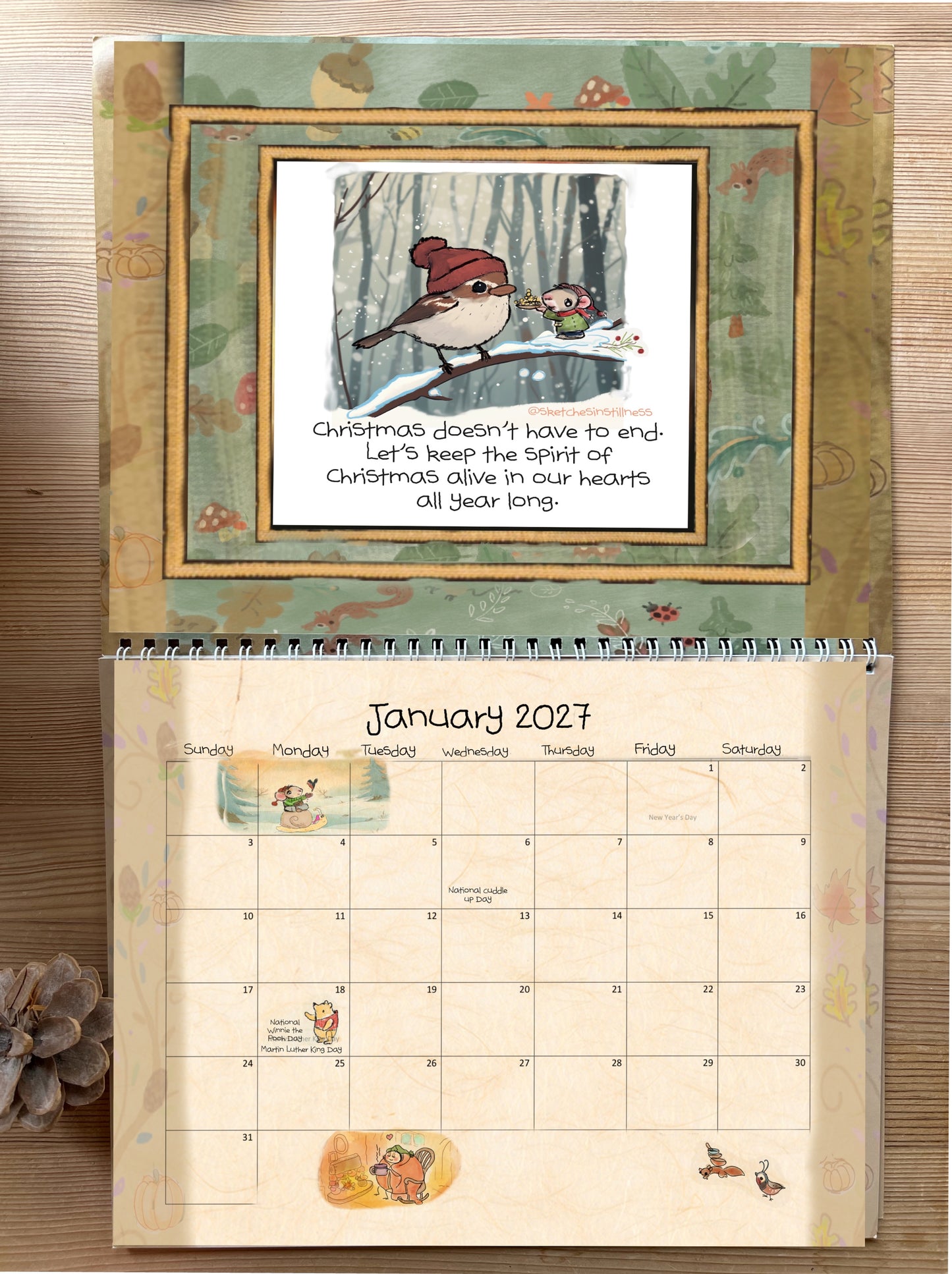 Sketches In Stillness 2027 Calendar