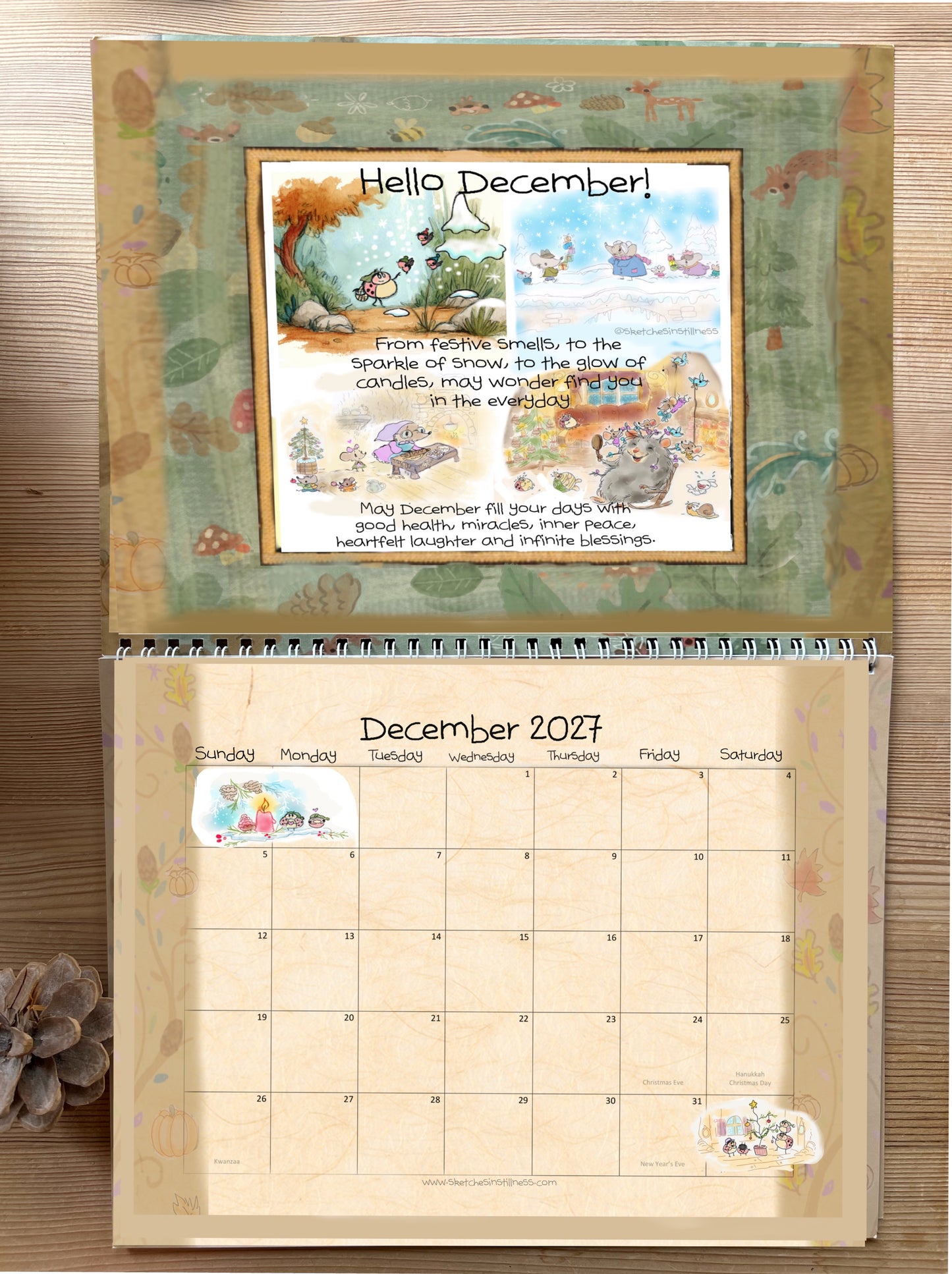 Sketches In Stillness 2027 Calendar