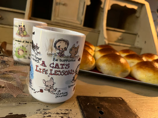 A Cat's Life Lessons Mug