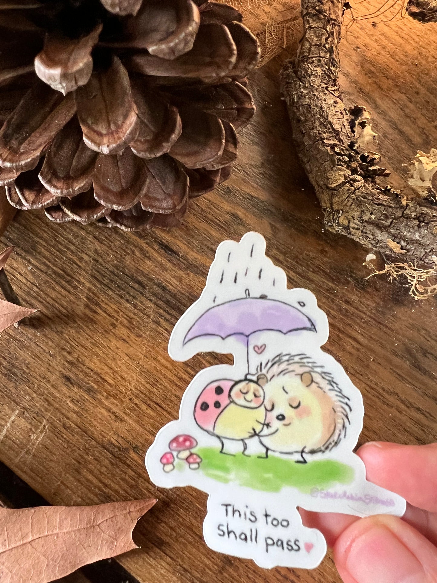 Sticker "This too shall pass"