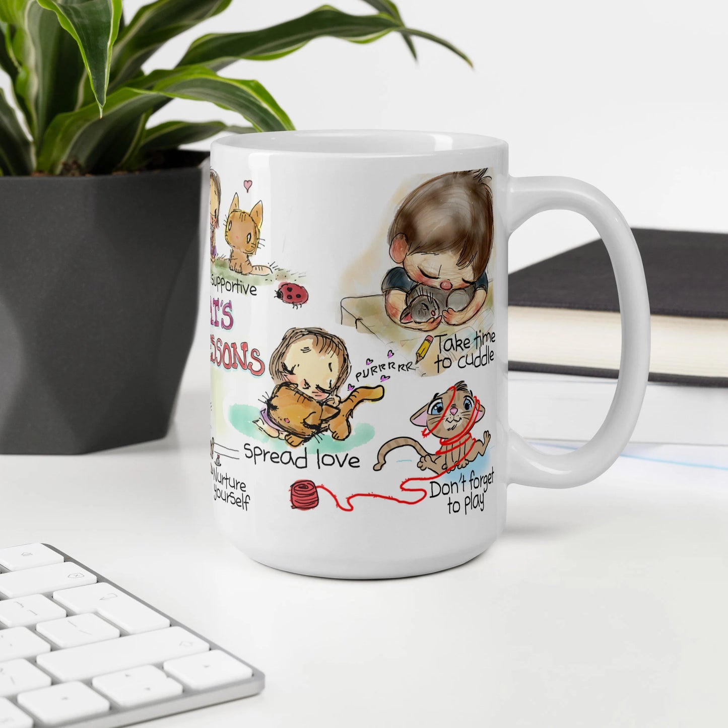 A Cat's Life Lessons Mug