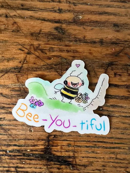 Sticker, "Bee You Tiful"