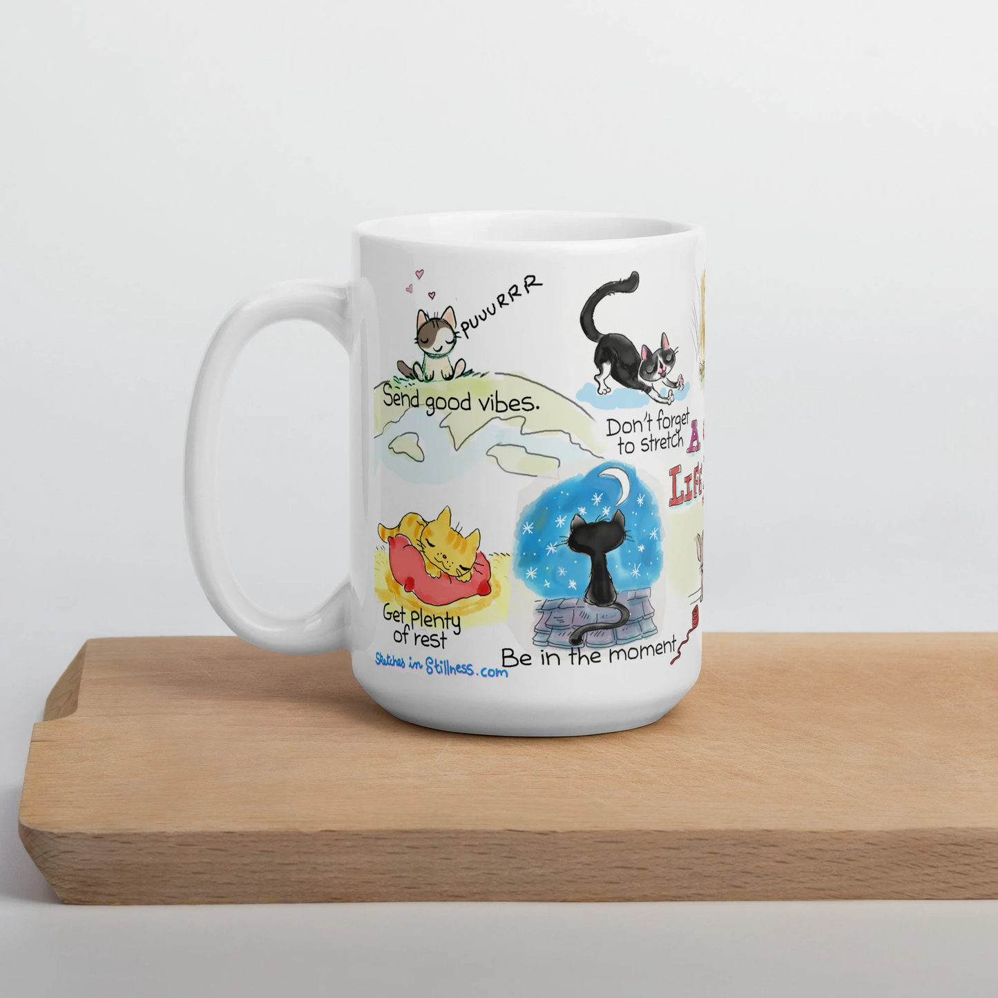 A Cat's Life Lessons Mug